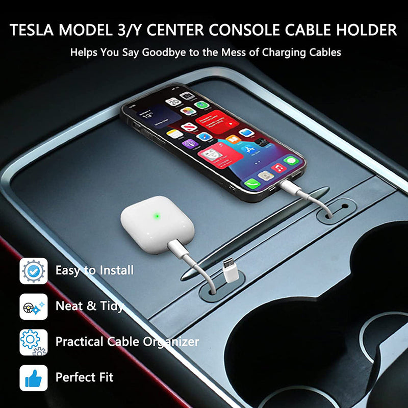 Support de câble USB pour station de charge Tesla Model Y/3 (2017-2023)