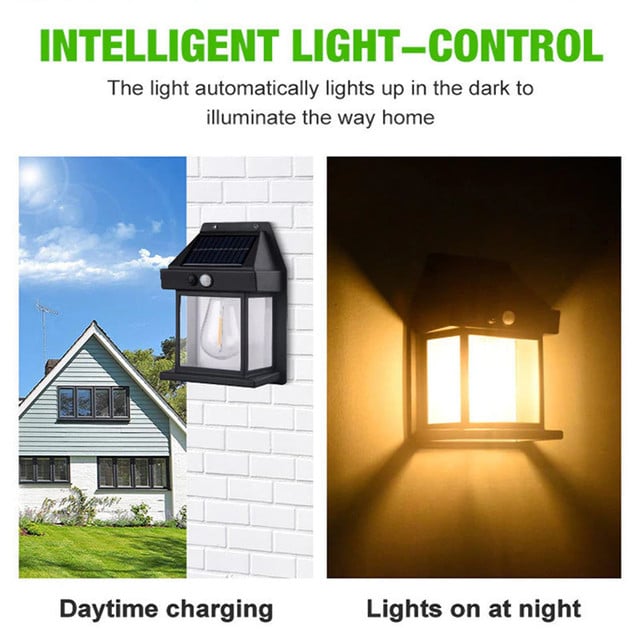 Nouvelle lampe murale solaire d'extérieur 2024