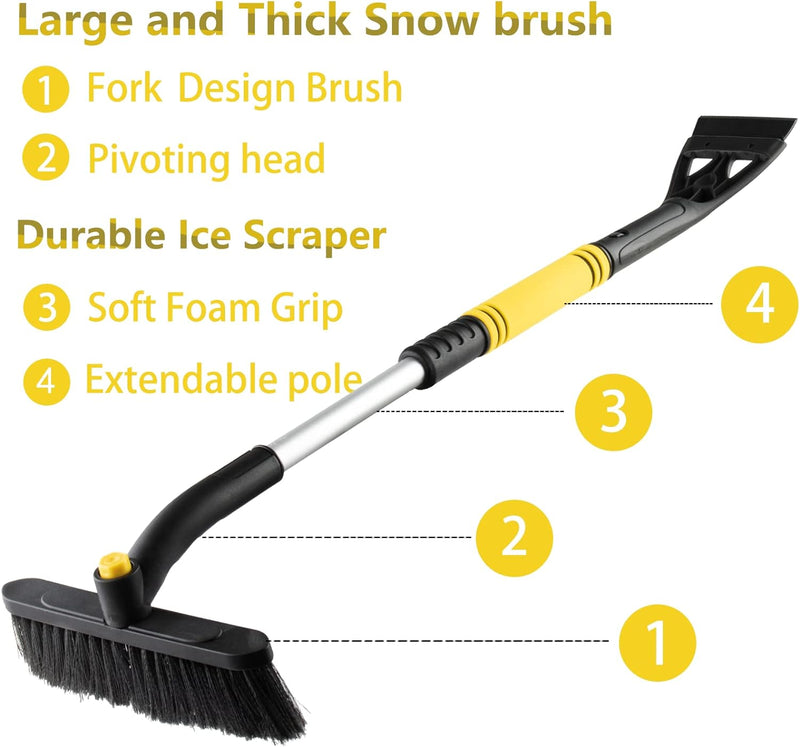 Brosse à neige et grattoir à glace 