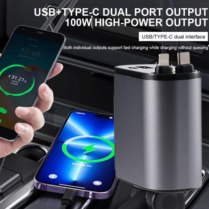 Chargeur de téléphone USB ultra rapide pour voiture