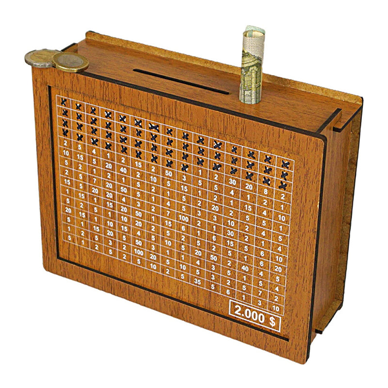 Tirelire en bois EcoSavvy