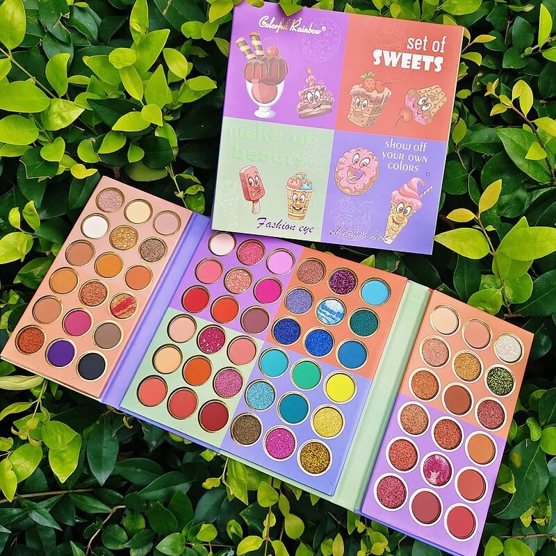 72 Ombres à paupières colorées 