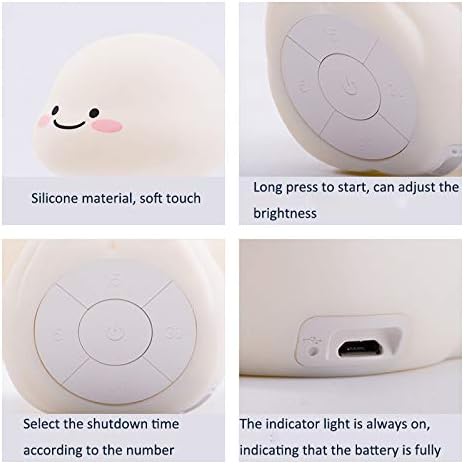 Veilleuse bébé LED mignonne en silicone
