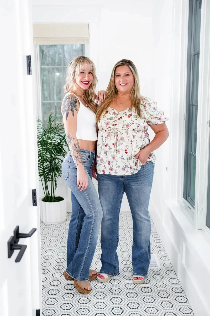 ✨HOT SALE 50% OFF👖New Tummy Control Bootcut Jeans 🔥