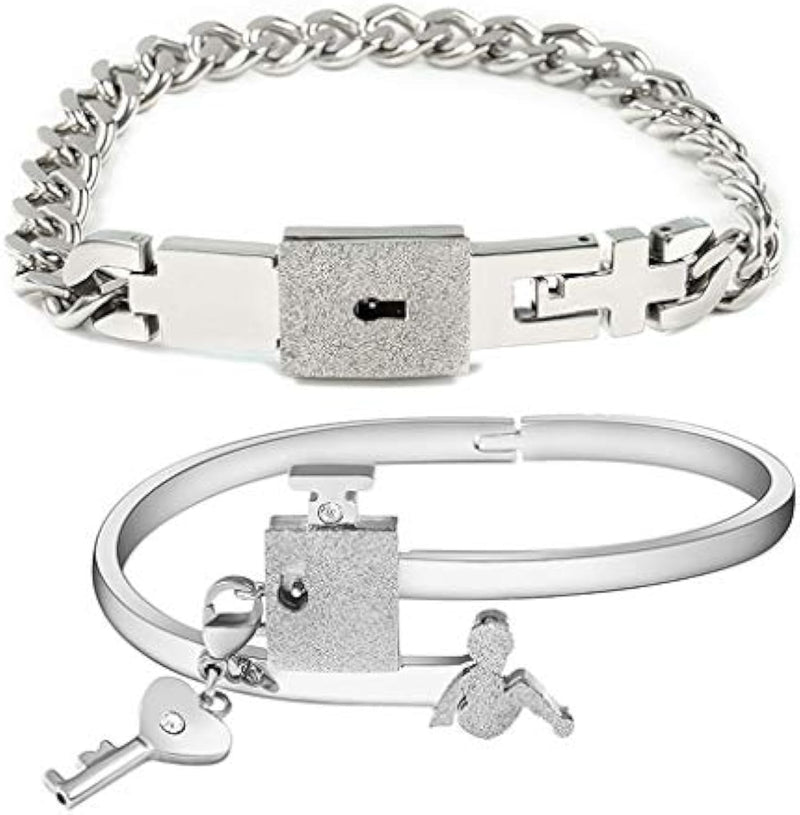 Bracelets Cœur Clé Cadenas 