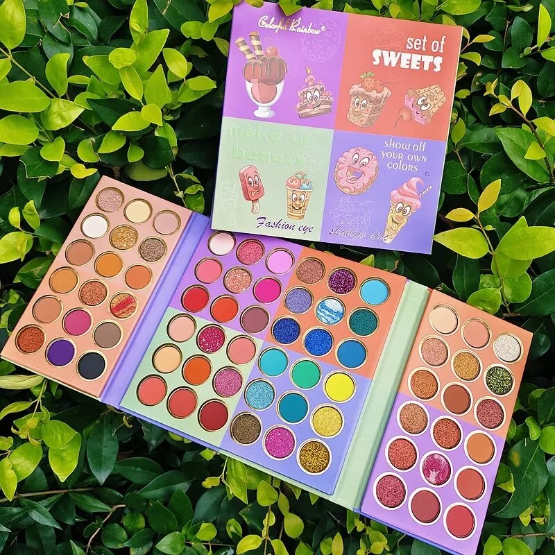 72 Ombres à paupières colorées 