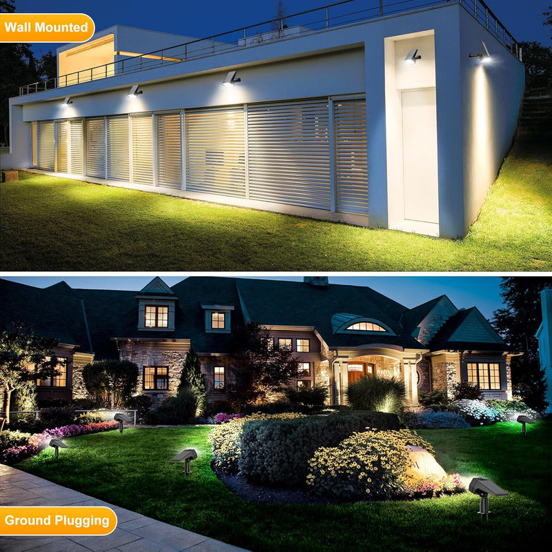 Projecteurs solaires étanches à 72 LED pour extérieur