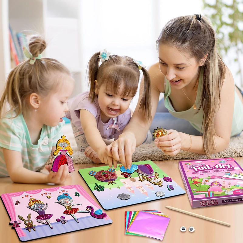 Activité manuelle de dessin sur papier aluminium pour enfants