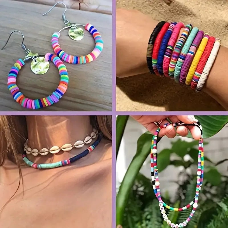 Kit de fabrication de bracelets en perles d'argile 