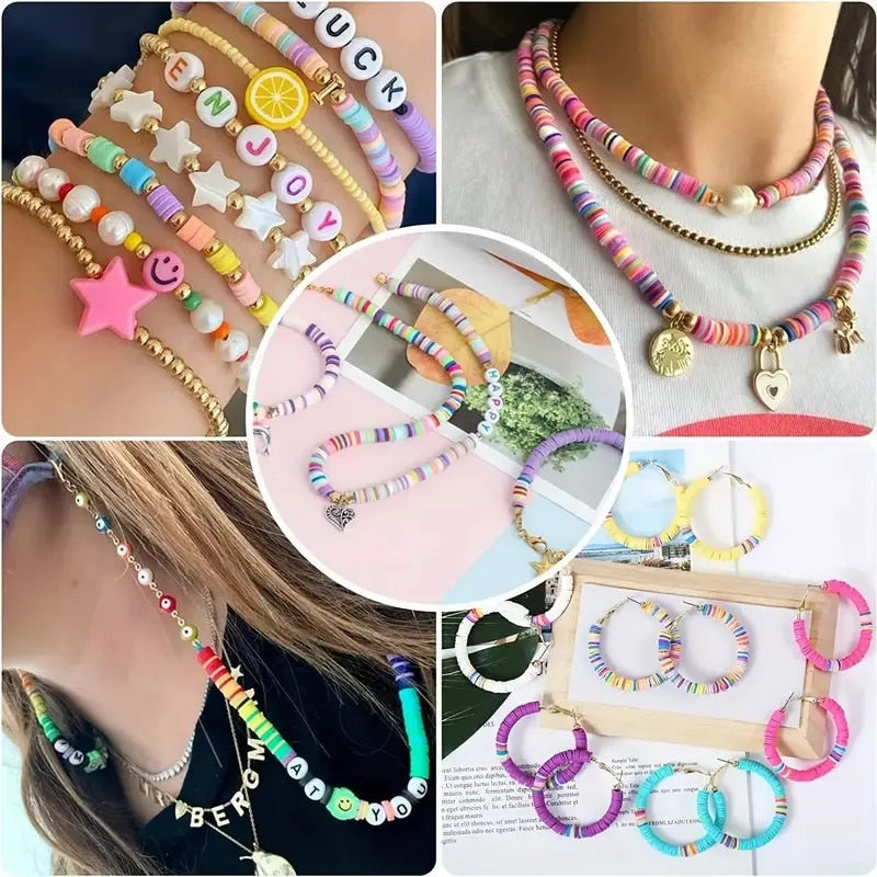 Kit de fabrication de bracelets en perles d'argile 