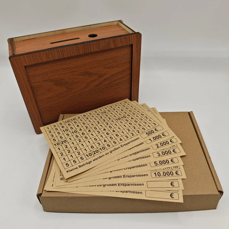 Tirelire en bois EcoSavvy