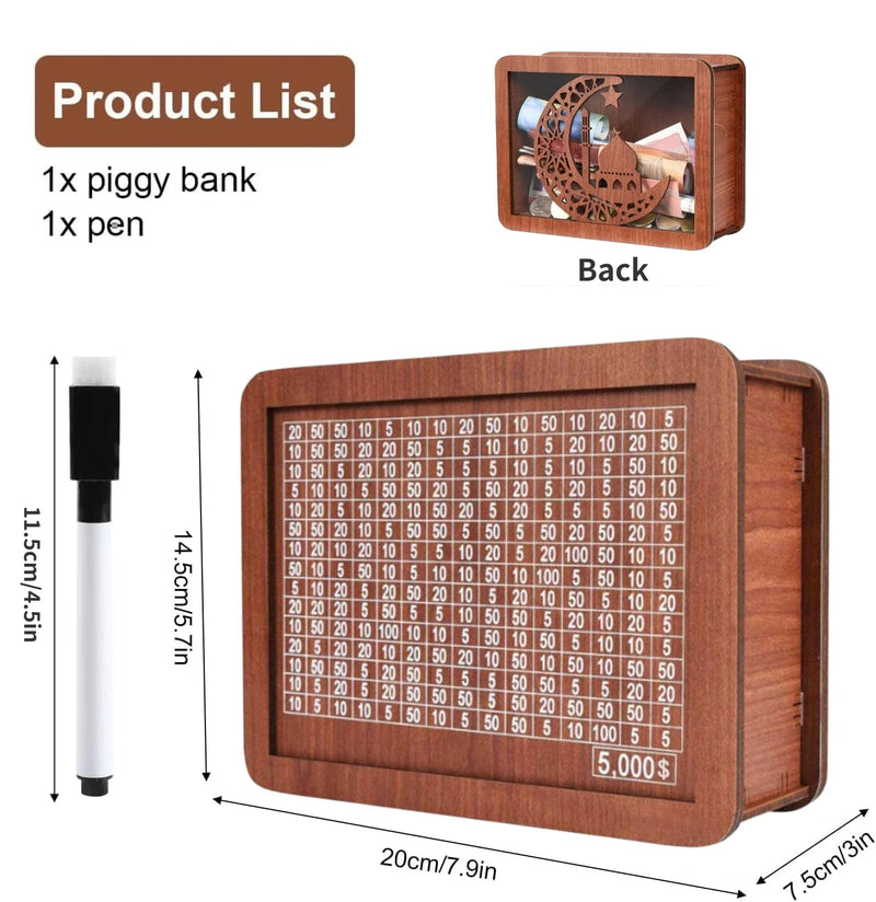 Tirelire en bois EcoSavvy
