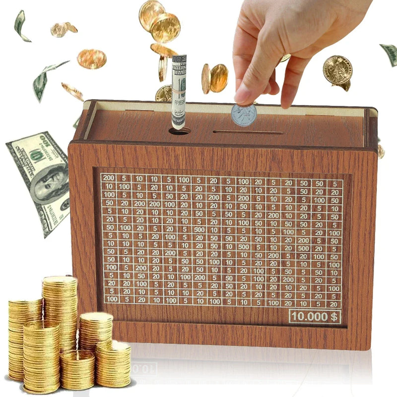 Tirelire en bois EcoSavvy