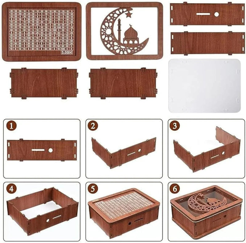 Tirelire en bois EcoSavvy